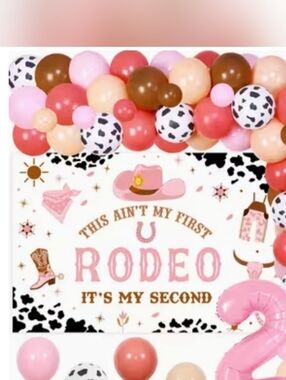 Pink 2nd Rodeo Party Supply Bundle